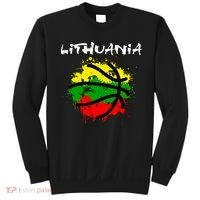 Lithuania Basketball Abstract - Lithuania Strong Basketball Sweatshirt thumb 0