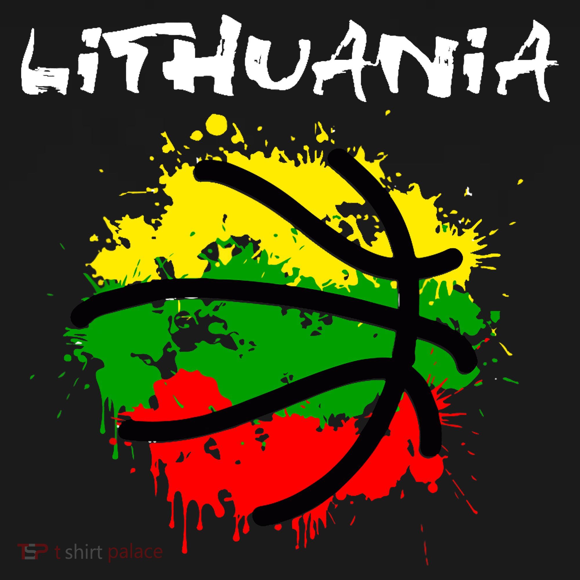 Lithuania Basketball Abstract - Lithuania Strong Basketball Sweatshirt