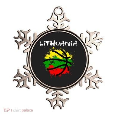 Lithuania Basketball Abstract - Lithuania Strong Basketball Ornament