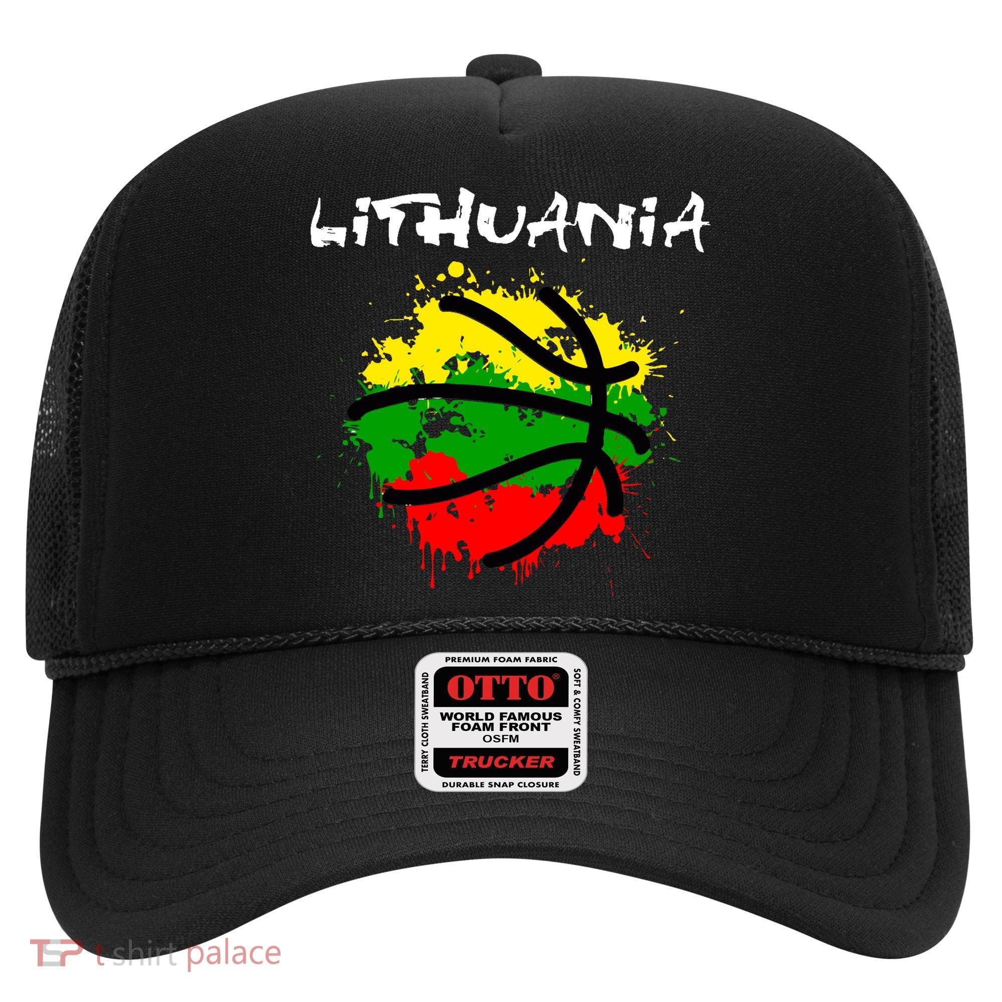 Lithuania Basketball Abstract - Lithuania Strong Basketball Hat
