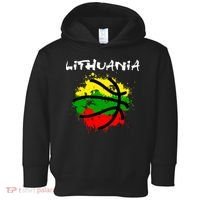 Lithuania Basketball Abstract - Lithuania Strong Basketball Toddler Hoodie thumb 0