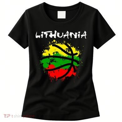 Lithuania Basketball Abstract - Lithuania Strong Basketball Women's T-Shirt