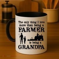Love Being A Grandpa Funny Farmer For Fathers Day Coffee Mug thumb 4