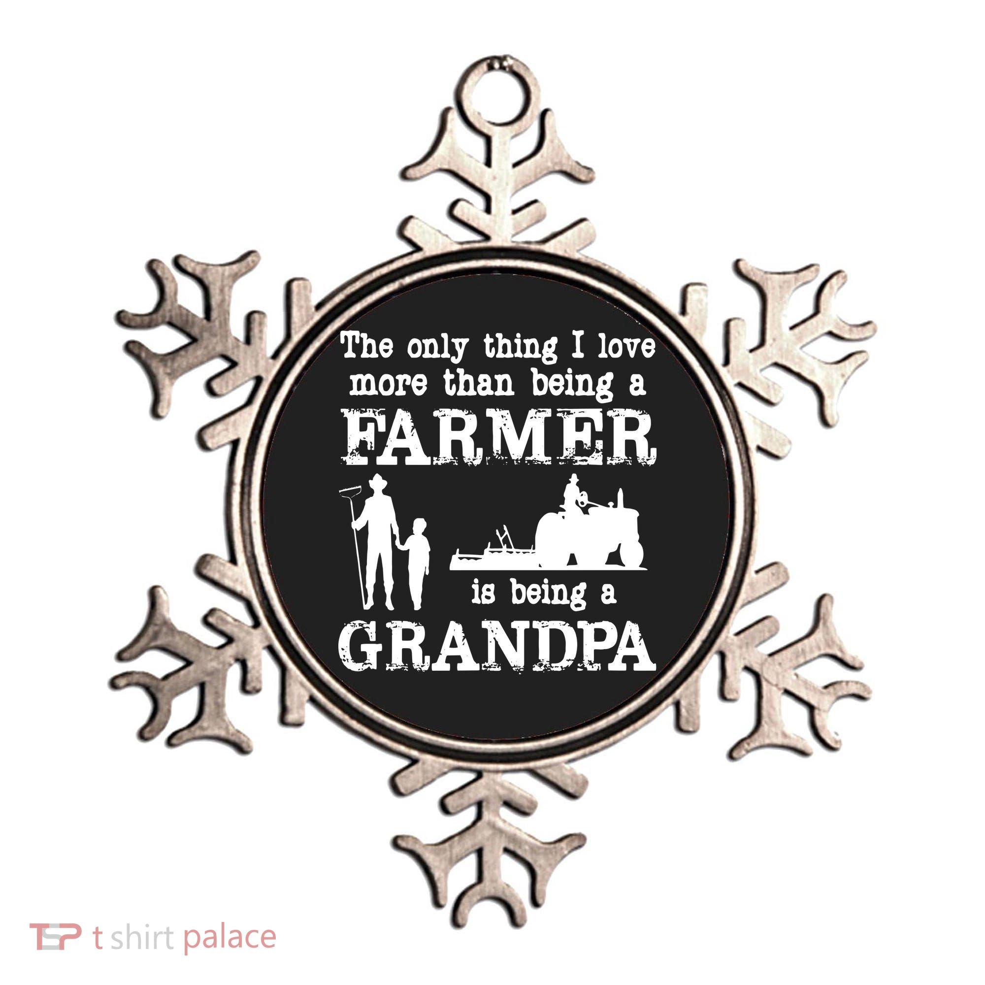 Love Being A Grandpa Funny Farmer For Fathers Day Ornament