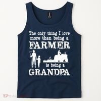 Love Being A Grandpa Funny Farmer For Fathers Day Tank Top thumb 2