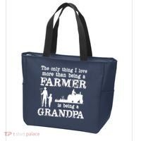 Love Being A Grandpa Funny Farmer For Fathers Day Tote Bag thumb 3