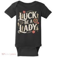Luck Be A Lady Guys And Dolls Retro Casino Musical Theatre Baby Bodysuit thumb 0