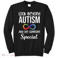 Look Beyong Autism And See Someone Special Sweatshirt thumb 0