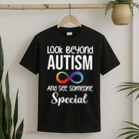 Look Beyong Autism And See Someone Special T-Shirt thumb 2