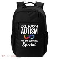 Look Beyong Autism And See Someone Special Backpack thumb 0