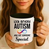 Look Beyong Autism And See Someone Special Coffee Mug thumb 3