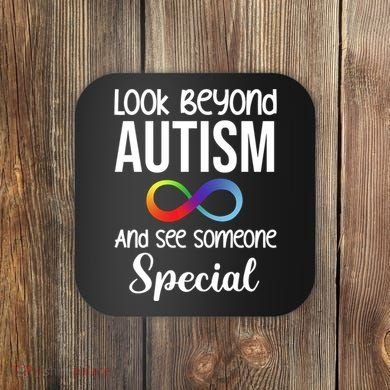 Look Beyong Autism And See Someone Special Coaster