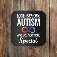 Look Beyong Autism And See Someone Special Coaster thumb 0