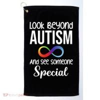 Look Beyong Autism And See Someone Special Golf Towel thumb 0
