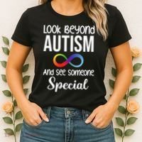Look Beyong Autism And See Someone Special Women's T-Shirt thumb 2