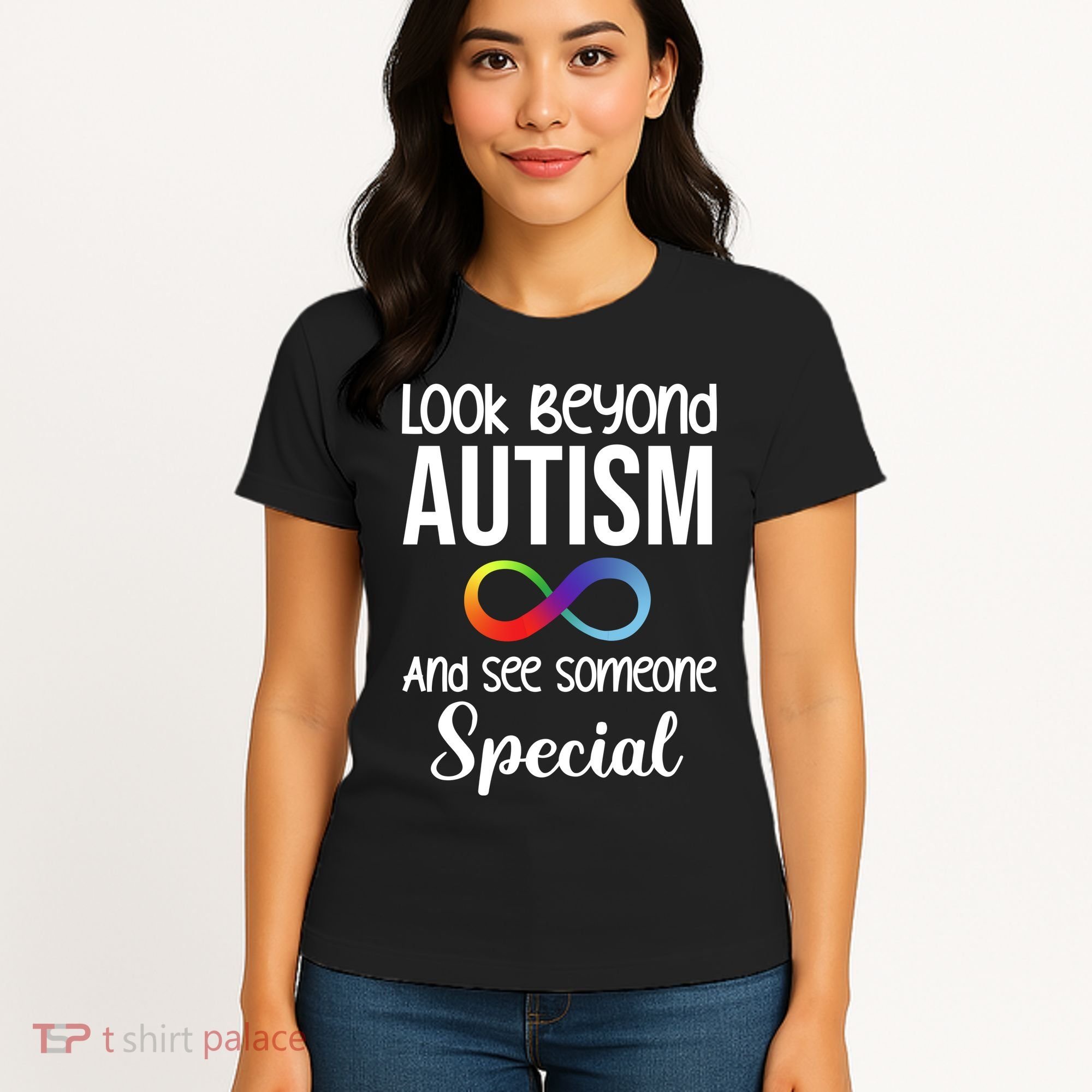 Look Beyong Autism And See Someone Special Women's T-Shirt