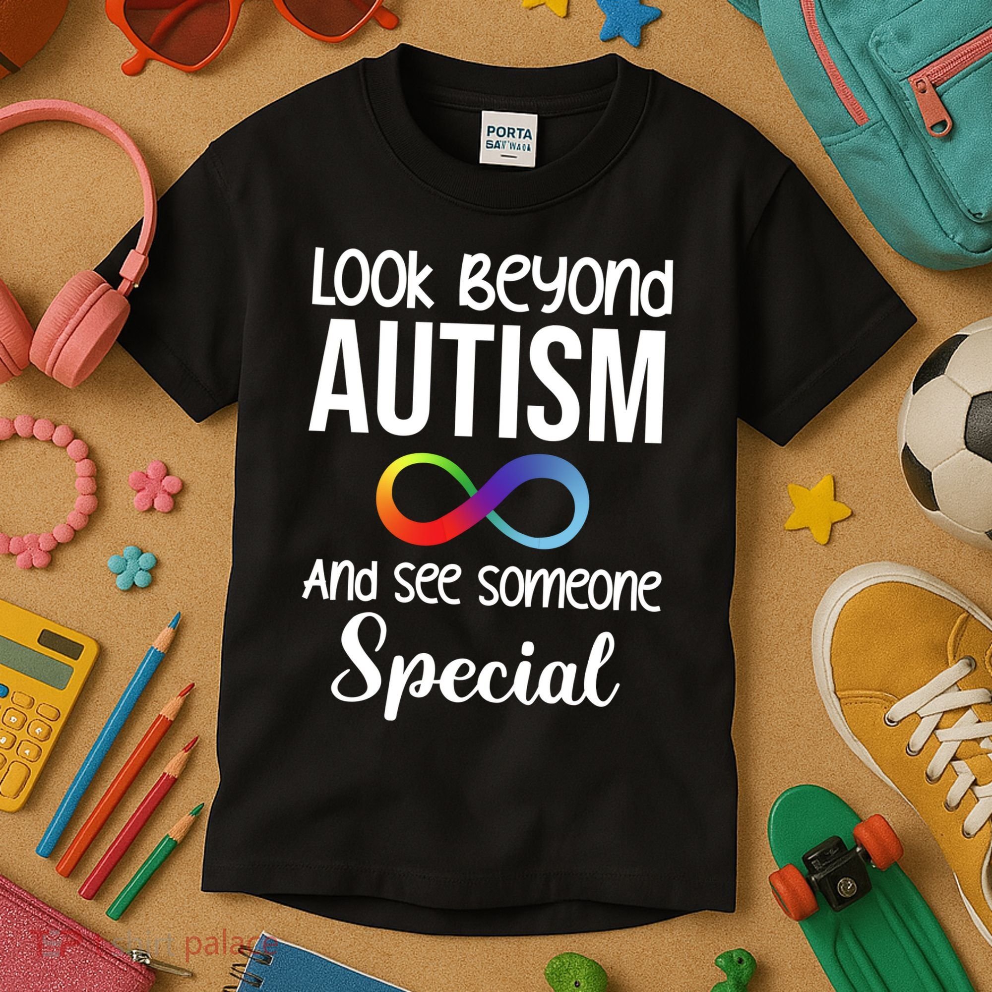 Look Beyong Autism And See Someone Special Kids T-Shirt