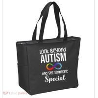 Look Beyong Autism And See Someone Special Tote Bag thumb 2