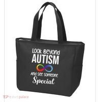 Look Beyong Autism And See Someone Special Tote Bag thumb 3