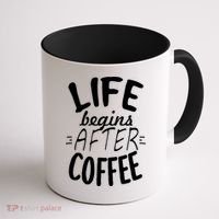 Life Begins After Coffee Coffee Mug thumb 1