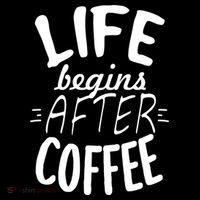 Life Begins After Coffee Ornament thumb 1