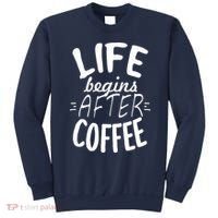 Life Begins After Coffee Sweatshirt thumb 0