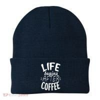 Life Begins After Coffee Beanie thumb 0
