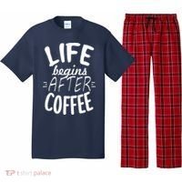 Life Begins After Coffee Pajama Set thumb 0