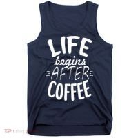 Life Begins After Coffee Tank Top thumb 0