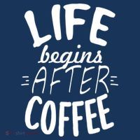 Life Begins After Coffee Golf Towel thumb 3