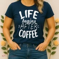 Life Begins After Coffee Women's T-Shirt thumb 2