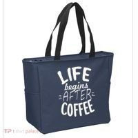 Life Begins After Coffee Tote Bag thumb 2