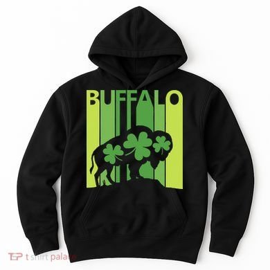 Lucky Buffalo Animal St Patrick's Day Irish Gift Hoodie