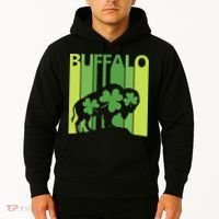 Lucky Buffalo Animal St Patrick's Day Irish Gift Hoodie thumb 2