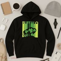 Lucky Buffalo Animal St Patrick's Day Irish Gift Hoodie thumb 3