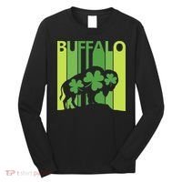 Lucky Buffalo Animal St Patrick's Day Irish Gift Long Sleeve Shirt thumb 0