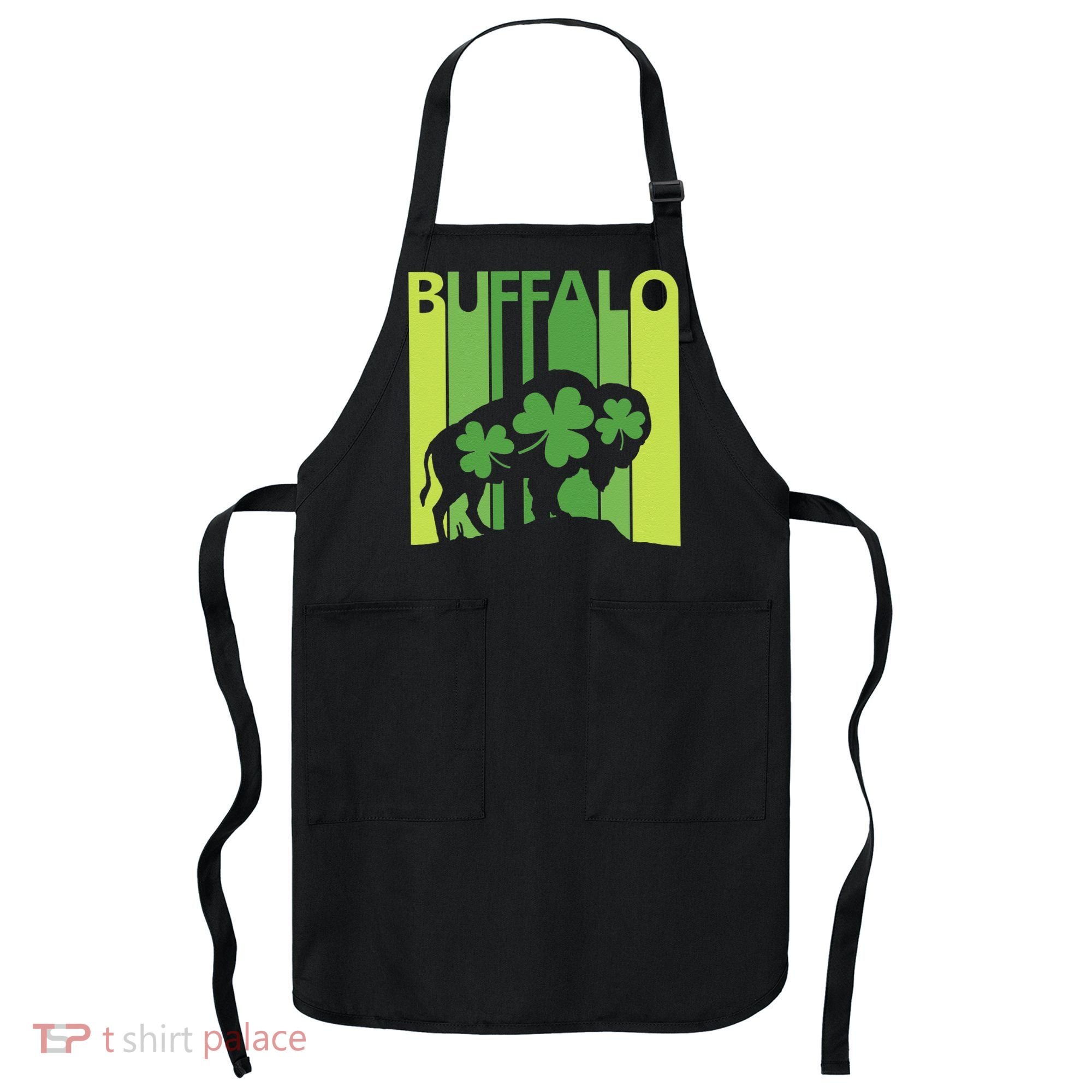 Lucky Buffalo Animal St Patrick's Day Irish Gift Apron