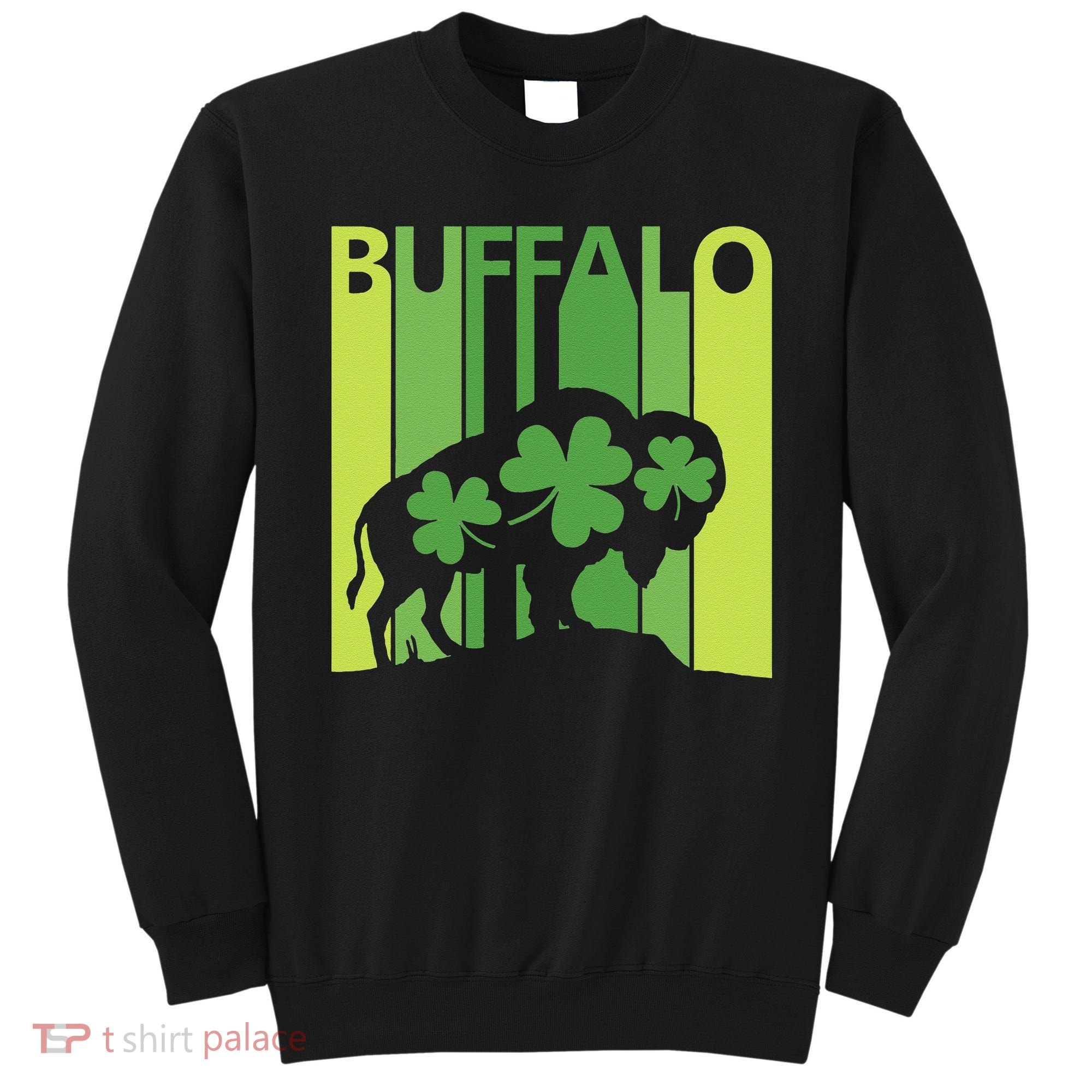 Lucky Buffalo Animal St Patrick's Day Irish Gift Sweatshirt