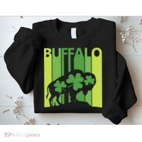 Lucky Buffalo Animal St Patrick's Day Irish Gift Sweatshirt thumb 2
