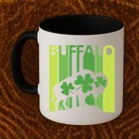 Lucky Buffalo Animal St Patrick's Day Irish Gift Coffee Mug thumb 2