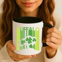 Lucky Buffalo Animal St Patrick's Day Irish Gift Coffee Mug thumb 3
