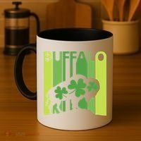 Lucky Buffalo Animal St Patrick's Day Irish Gift Coffee Mug thumb 4
