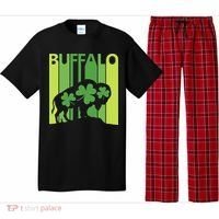 Lucky Buffalo Animal St Patrick's Day Irish Gift Pajama Set thumb 0