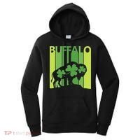 Lucky Buffalo Animal St Patrick's Day Irish Gift Women's Hoodie thumb 0