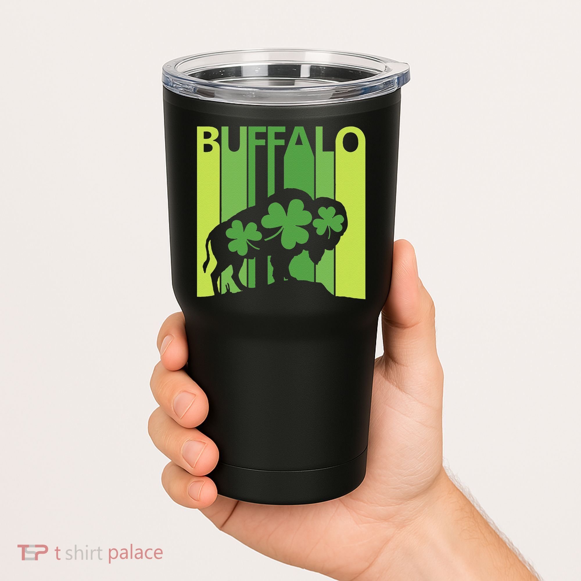 Lucky Buffalo Animal St Patrick's Day Irish Gift Tumbler