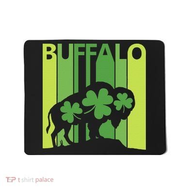 Lucky Buffalo Animal St Patrick's Day Irish Gift Mousepad