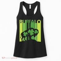 Lucky Buffalo Animal St Patrick's Day Irish Gift Women's Tank Top thumb 0