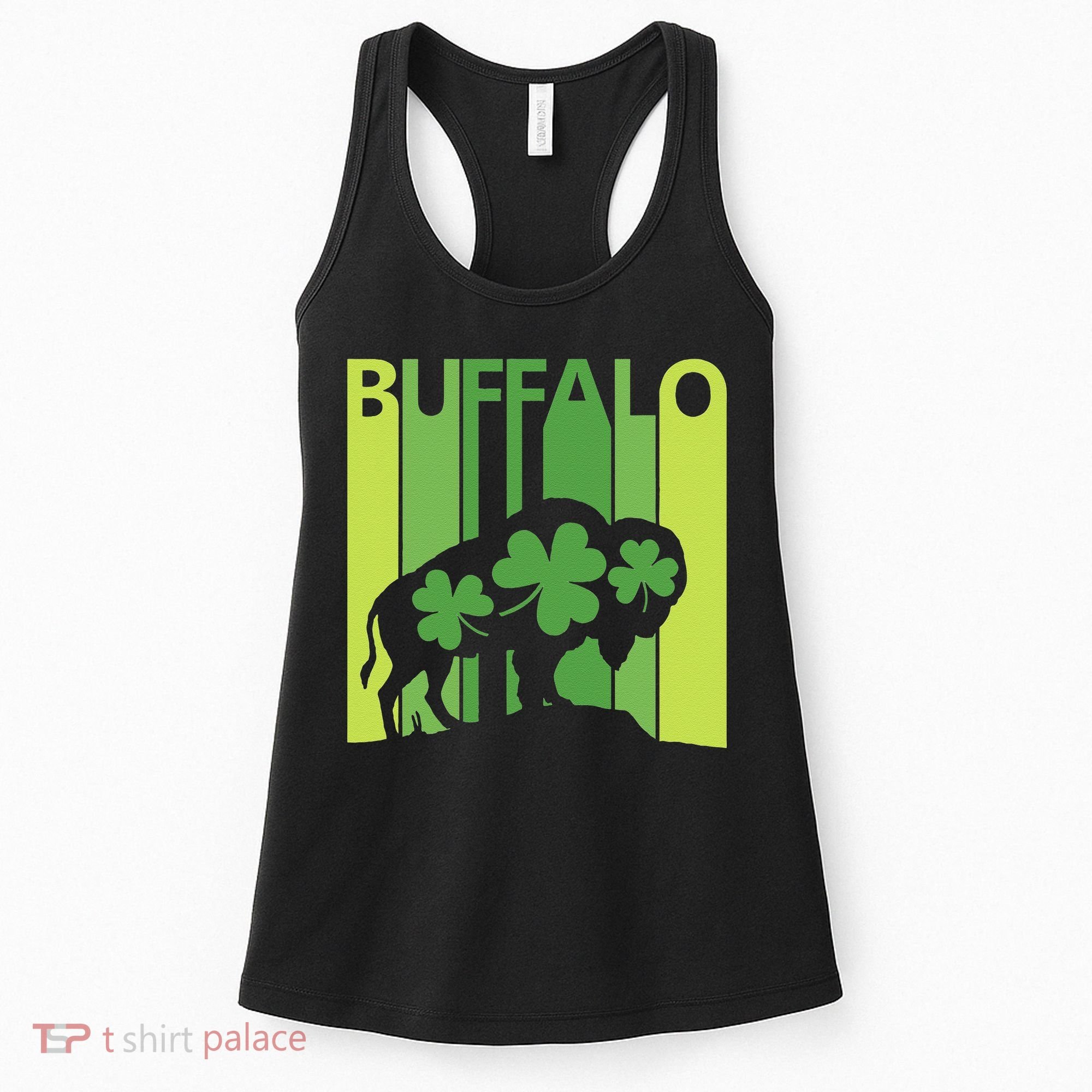 Lucky Buffalo Animal St Patrick's Day Irish Gift Women's Tank Top
