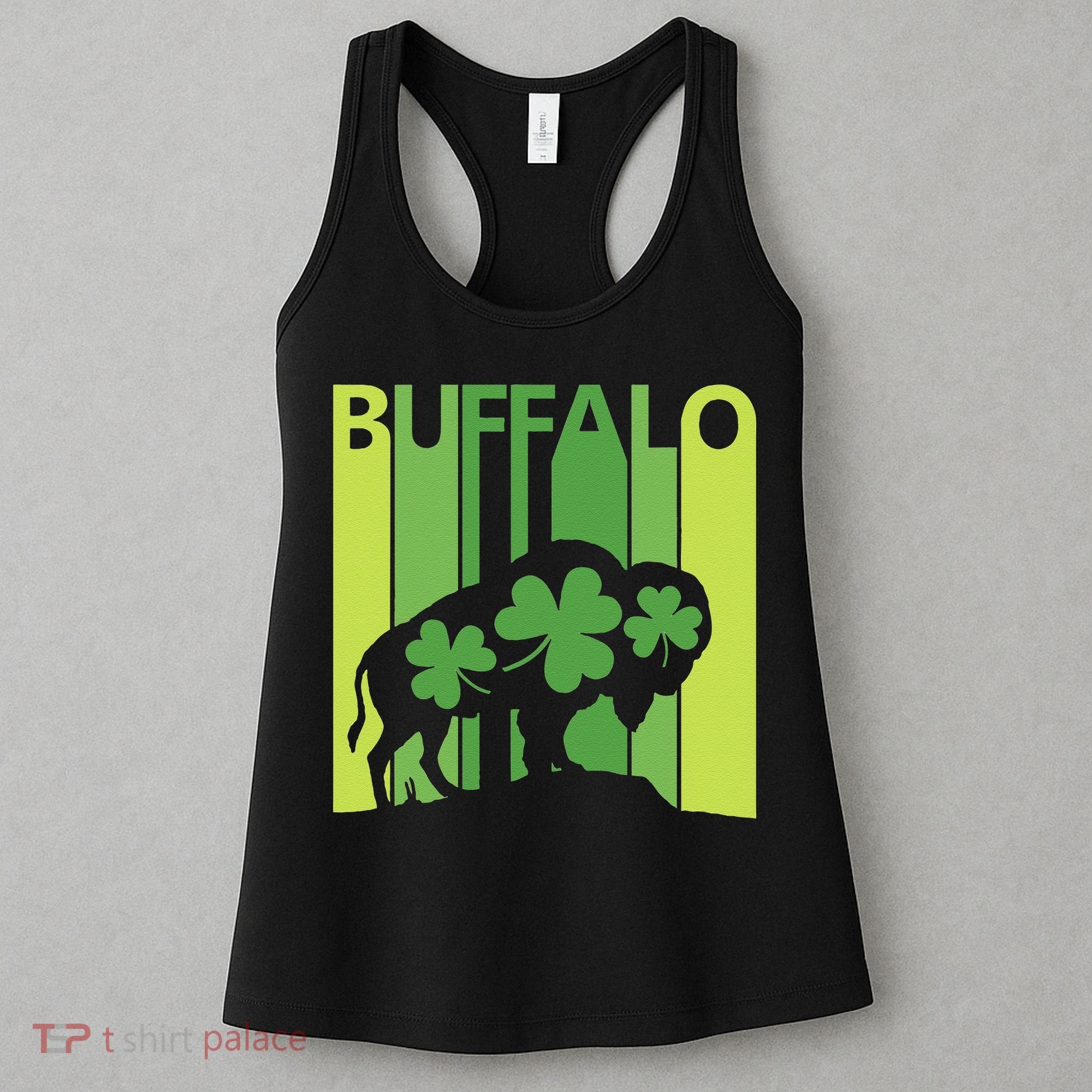 Lucky Buffalo Animal St Patrick's Day Irish Gift Women's Tank Top