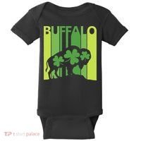 Lucky Buffalo Animal St Patrick's Day Irish Gift Baby Bodysuit thumb 0
